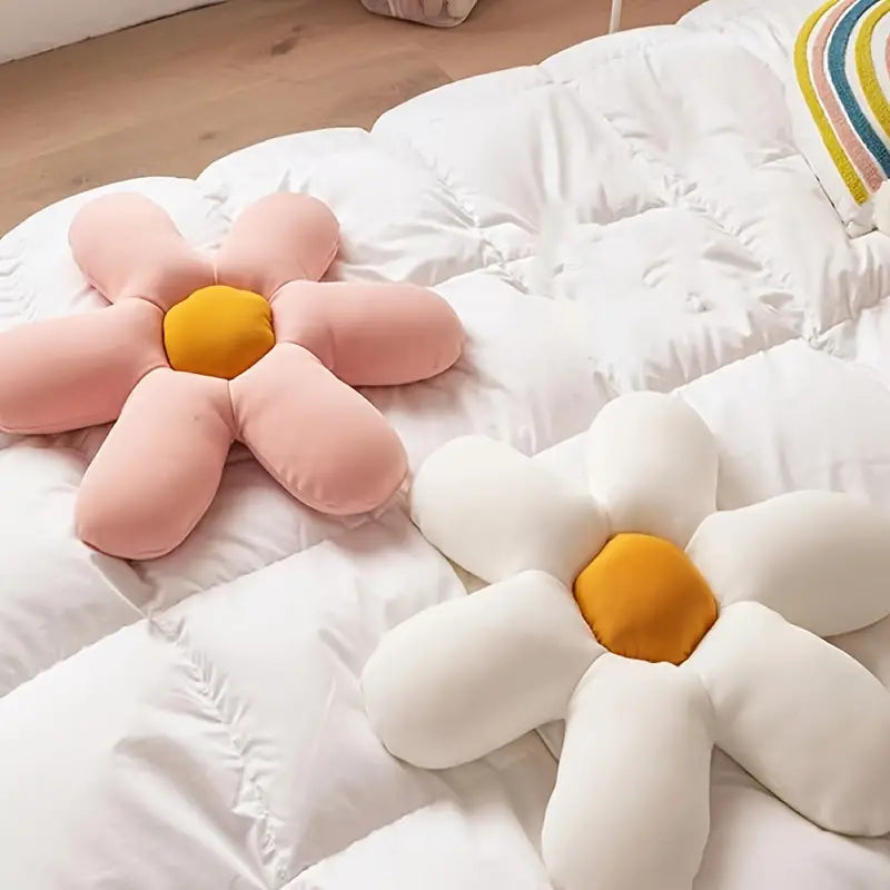 Six Petal Flower Plush Pillow for Home Decor (1pc)