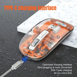 2.4G Wireless Mouse with Transparent Shell and 2400DPI