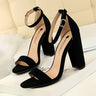 Summer High Heels, Fashionable Simple Chunky Sandals