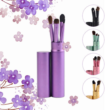 Pink Eye Makeup Brush Set of 5 - H1037_PU