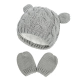 Children's Wool Knitted Ear Cap for Newborns (3-18 Months)