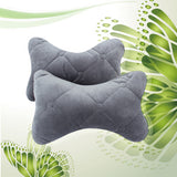 Car Headrest Neck Pillow Winter Plush Side Support