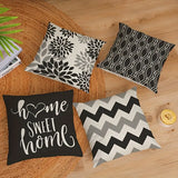 Linen Blend Geometric Cushion Cover for Home Decor