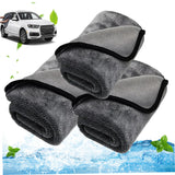 3Pcs Shiny Wipes Shower Cleaning Cloths 15.8x15.8 Absorbent Microfiber Cleaning Cloths Watermarks Free Car Drying Towel Water Removal Bath Towels for Shower Cars House Kitchen Microfiber B