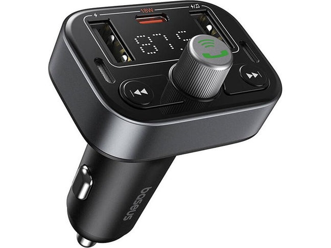 Baseus S09 Lite Car FM Transmitter-Charger USB/BT/SD 18W