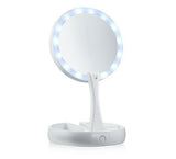 Lighted Folding Makeup Mirror
