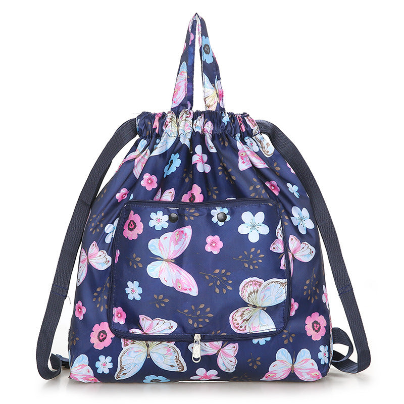 Waterproof Folding Drawstring Storage Backpack