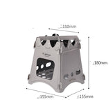 Widesea Portable Wood Stove for Camping