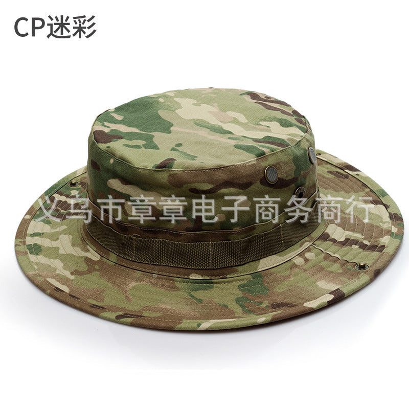 Camouflage Outdoor Round Brim Hat for Hiking
