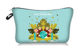 Mother's Day Floral Cosmetic Bag with Zipper Organizer