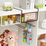 Storage Rack with Hanging Baskets and Organizers