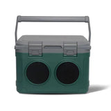 GETUHAND Camp Cooler with Bluetooth Speaker 22 Quart，48 Hours Ice Retention Portable Handle Outdoor Camping Cooler for BBQs Beach Hiking Dark Green