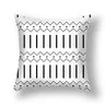 Black Geometric Line Pillowcase for Home Office 18x18"