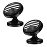 Yonput Pack-2 Car Phone Holder 360° Rotation Adjustable American Flag Cell Phone Mount Aluminum Alloy Portable Super Suction Mobile Phone Holder for Dashboard All Smartphones (Black)