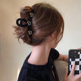 Rhinestone Love Shark Clip Hair Accessory for Women