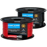 16 Gauge Primary Boat Cable - 30 ft Marine Grade Wire Tinned Oxygen-Free Copper - 16 AWG UL 1426 Standard PVC Wire for Boat Automotive Speakers Camper & Trailers