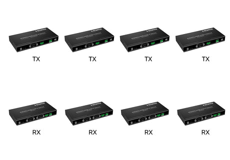 Lenkeng HDMI Matrix over IP 4K POE, APP Control 4x4 (iMCS-IM02-4TX/4RX)