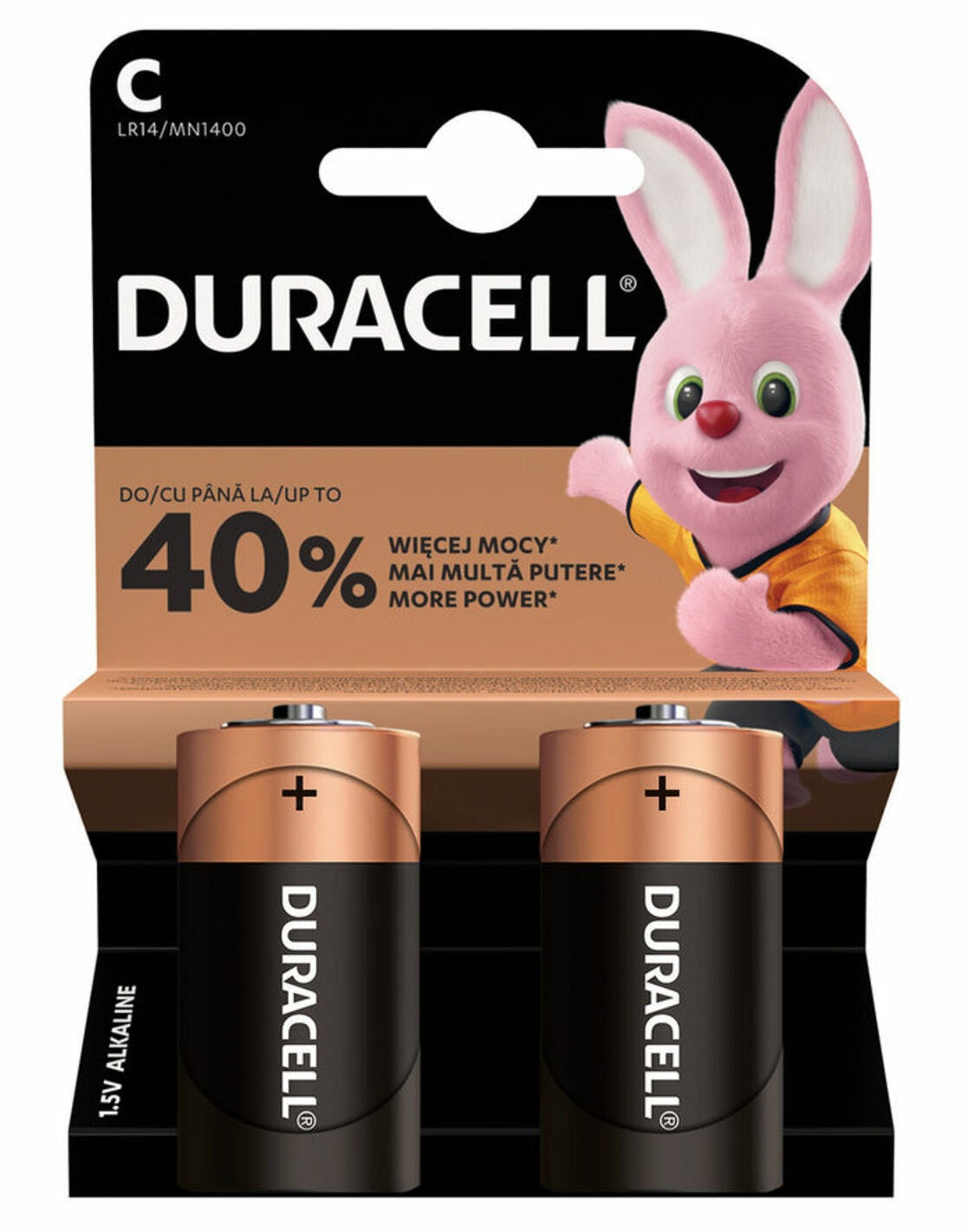 Duracell Alkaline Basic C Batteries (2pcs)