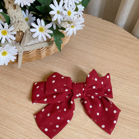 Cute Polka Dot Bow Hairpin Accessory