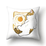 Funny Cat Pillowcases (17.32x17.32in) for Home Decor