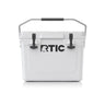 RTIC 20 QT Ultra-Tough Cooler Hard Insulated Portable Ice Chest Box for Beach Drink Beverage Camping Picnic Fishing Boat Barbecue White