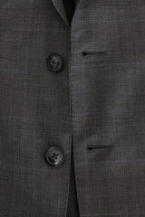 Dolce & Gabbana Sleek Gray Checkered Wool Blazer