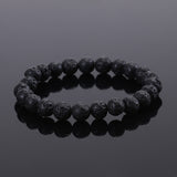 Elastic Beaded Bracelet with Natural Tiger Eye Stones