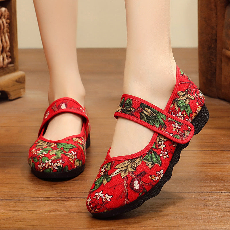 Soft Sole Round Toe Women's Shoes for Seniors