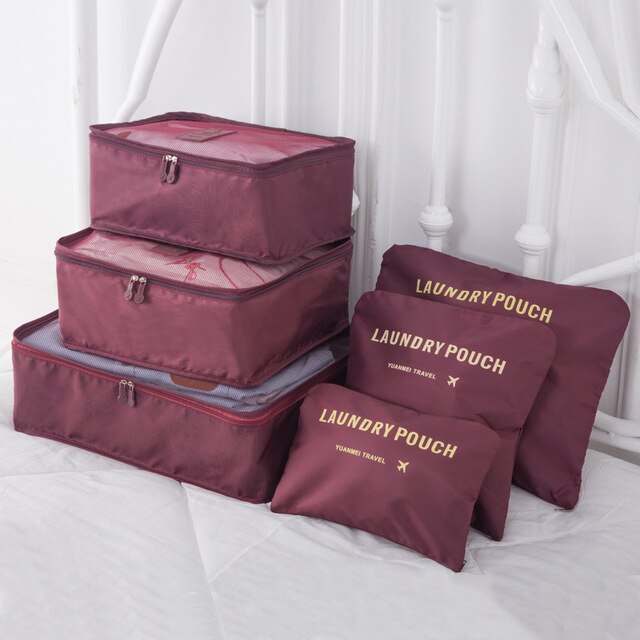 Fashionable Waterproof Travel Storage Cube Set of 6