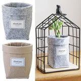 Creative Desktop Planter with Vintage Design (Felt)