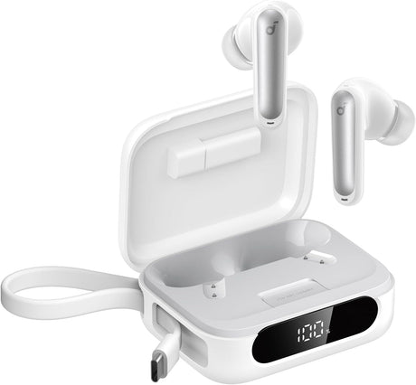 Anker Soundcore P41i T Earbuds with Portable Phone Charger (Built-in) White
