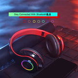 B39 Bluetooth Headphones with LED Light Feature