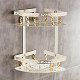 Aluminum Bathroom Shelf with Towel Bar Rack