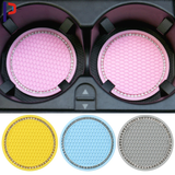 Creative Honeycomb Car Cup Holder Mat with Rhinestones