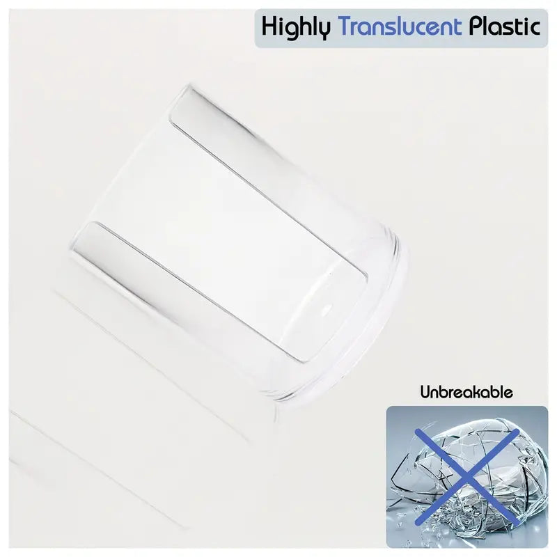Large Capacity Acrylic Cosmetic Cotton Pads Storage Rack
