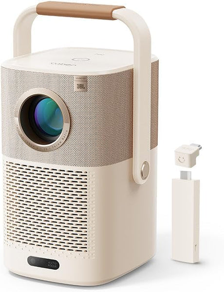 Yaber T2 Plus Full HD Portable Outdoor Projector WiFi6/BT 450 Ansi JBL Sound Smart TV Auto Focus
