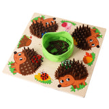 Cross-Border Wooden Educational Toy Hedgehog Game