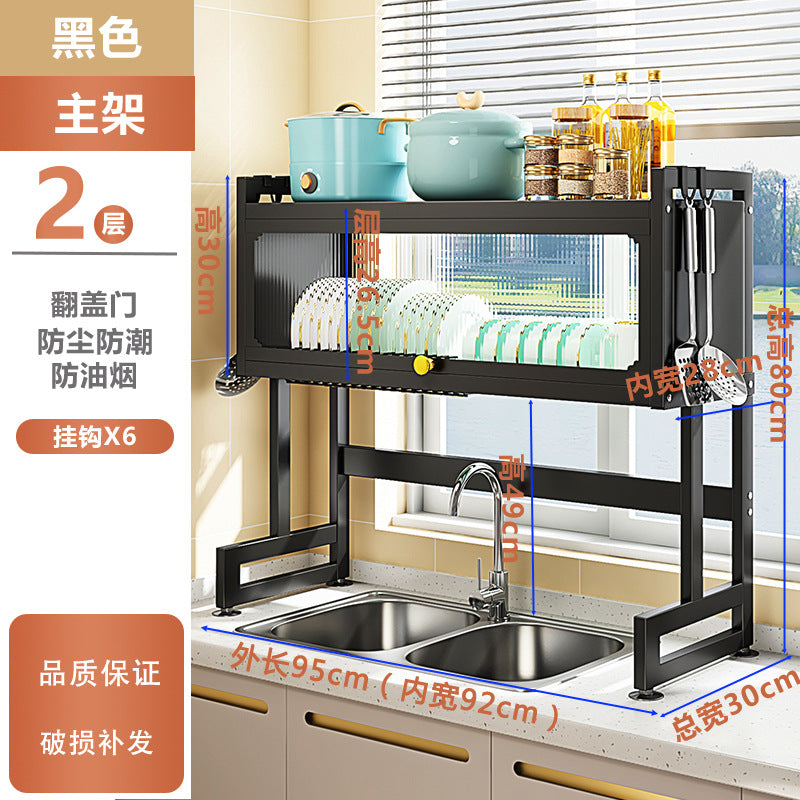 Multi-Functional Kitchen Sink Organizer Rack for Dishes