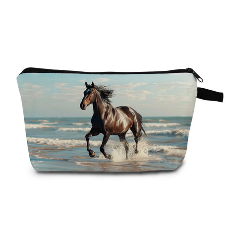 MoCaliduccious Horse Gifts for Horse Lovers Makeup Bag Horse Cosmetic Bag Birthday Gift for Women Friends