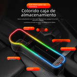 "New RGB Car Seat Gap Storage Box with Charging"