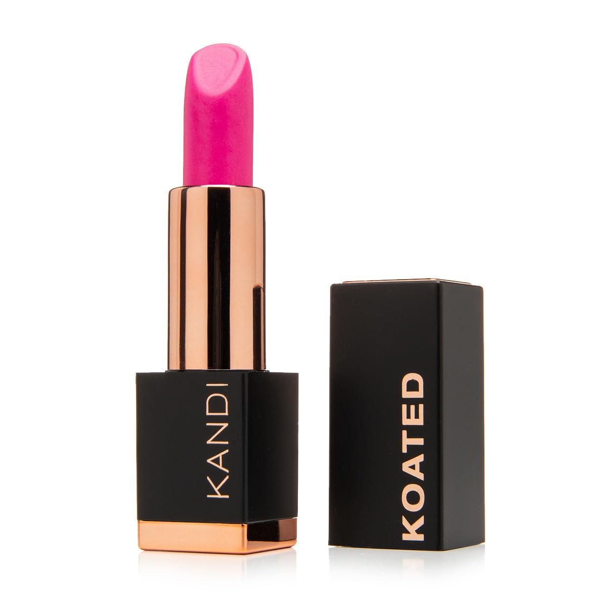 Kandi Koated Suede Matte Lipstick [Hottie] - Bright Cool Pink Matte Lip Color with Cruelty-Free Formula | Creamy Texture Rich Colors Paraben-Free | Beauty & Makeup