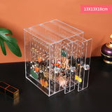 Transparent Jewelry Organizer Display Box for Earrings