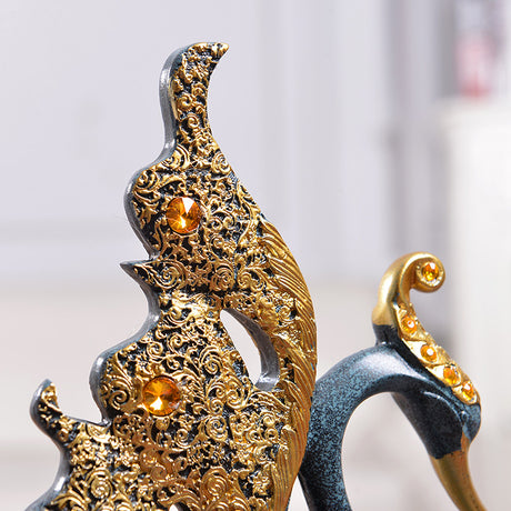 European Couple Swan Home Decor for Weddings and Gifts
