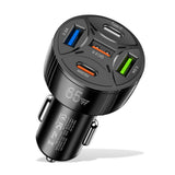 65W USB C Car Charger PD30W &QC3.0 Fast Charging Car Cigarette Lighter Plug Adapter for iPhone/Android/Samsung Galaxy S10 S9 Plus and More(Black)