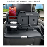 Car Seat Back Dining Table with Foldable Drink Holder