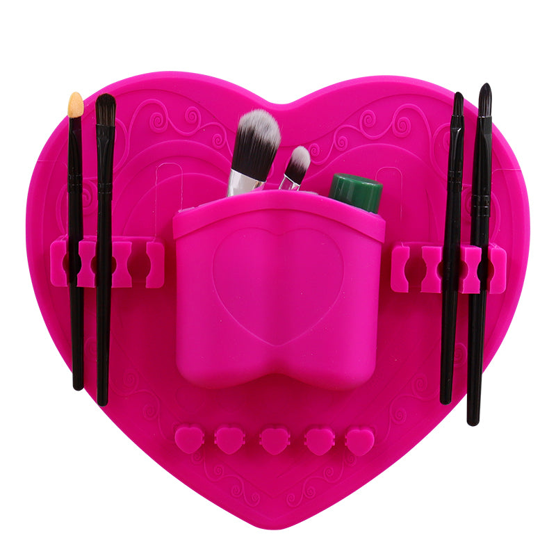 Portable Silicone Makeup Brush Holder with Suction Cup