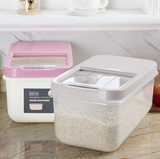 Transparent Rice Container and Kitchen Storage Cabinet