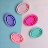 Folding Silicone Makeup Brush Washing Bowl (Single)