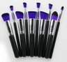 Makeup Brush Set - 10 Piece Foundation Brushes