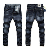 Men's Straight Slim Waist Jeans for Spring and Autumn